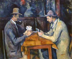 "The Card Players" by Cezanne. Samuel Courtauld Trust-Courtauld Gallery, London