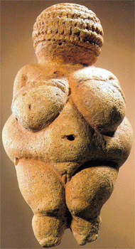 The Venus of Willendorf.  22,000-21,000 BCE In the Natural History (Naturhistorisches) Museum in Vienna
